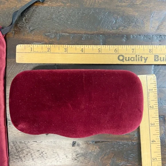 GUCCI Burgundy Velvet Sunglasses Eyeglasses Travel Case & Dust Bag NEW